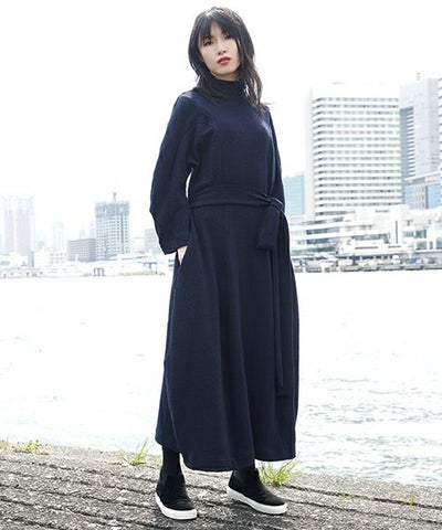 HENRIK VIBSKOV.DRESS[NAVY BLACK CHECK]_