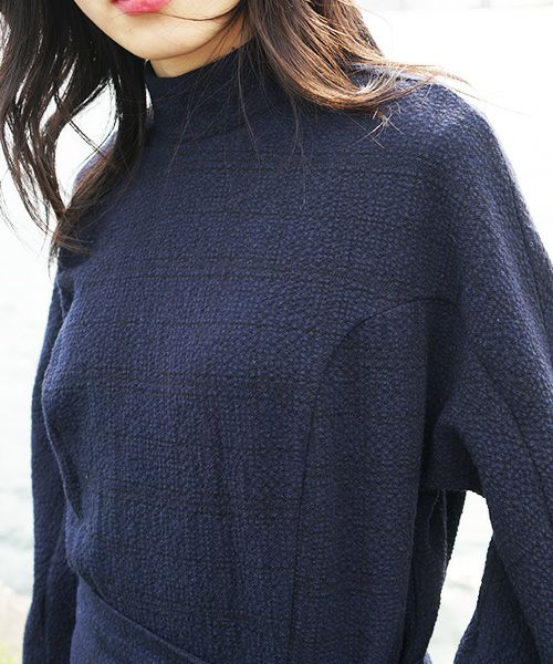 HENRIK VIBSKOV.DRESS[NAVY BLACK CHECK]_