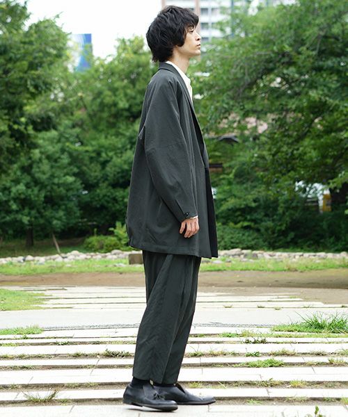 YANTOR Wash Wool Fall Jacket[Y194JK05/GREEN]