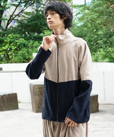 YANTOR.Suede Track Suit[Y194JS01/BEIGE×NAVY]