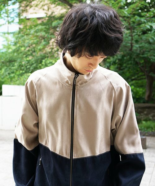 YANTOR Suede Track Suit[Y194JS01/BEIGE×NAVY]