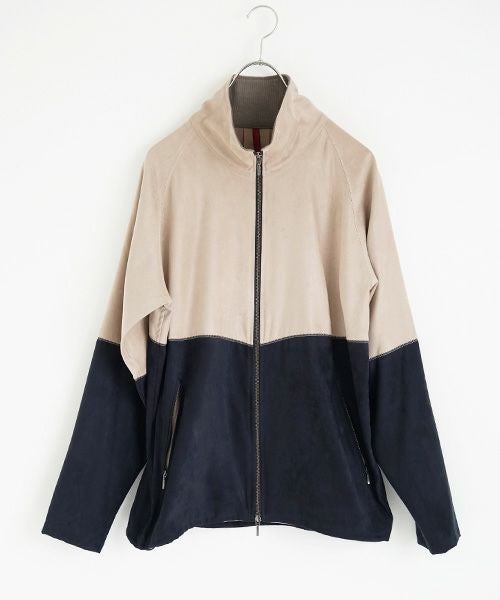 YANTOR Suede Track Suit[Y194JS01/BEIGE×NAVY]