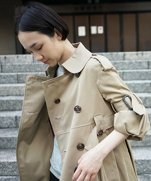 SWANLAKE × Palm maison 限定 ・バルーントレンチ[beige]