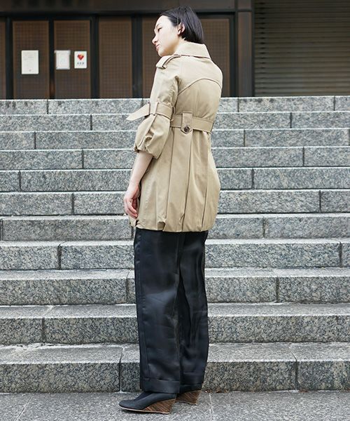 Myu バルーンパールトレンチ SWANLAKE × Palm maison 限定 ・バルーントレンチ[beige]
