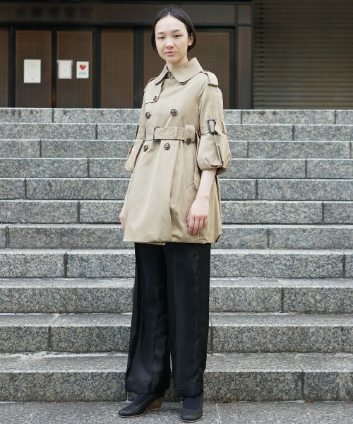 SWANLAKE × Palm maison 限定 ・バルーントレンチ[beige]