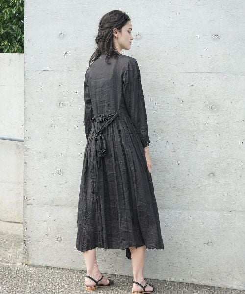 suzuki takayuki スズキタカユキ cache-soeur dress[S201-23/black]