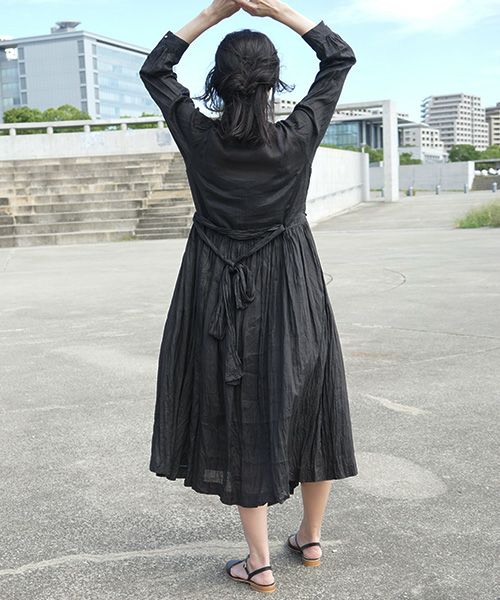 suzuki takayuki スズキタカユキ cache-soeur dress[S201-23/black]