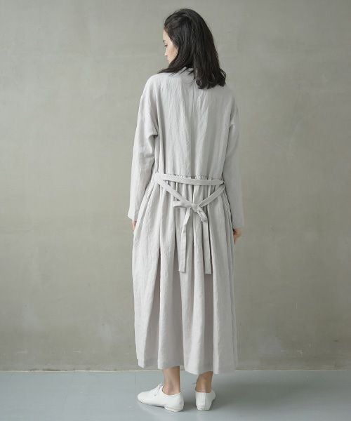 Mochi.モチ.petit hight neck dress [ms02-op-01/grey]