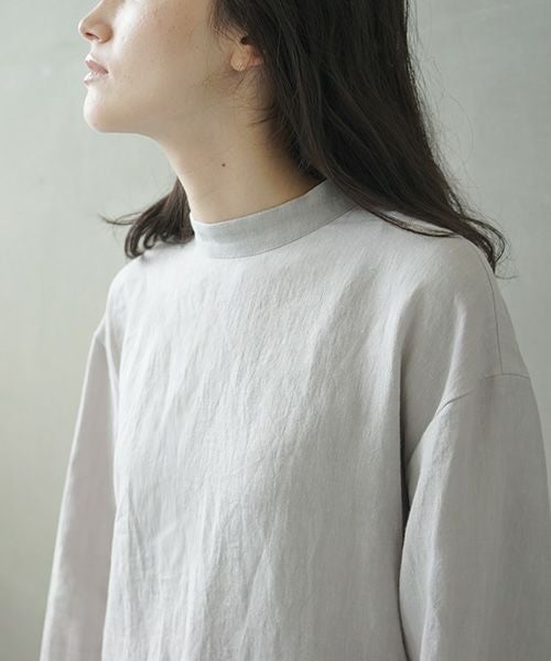 Mochi.モチ.petit hight neck dress [ms02-op-01/grey]