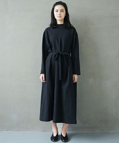 Mochi.モチ.petit hight neck dress [ms02-op-01/black]