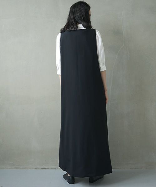 Mochi.モチ.v-neck dress [ms02-op-03]