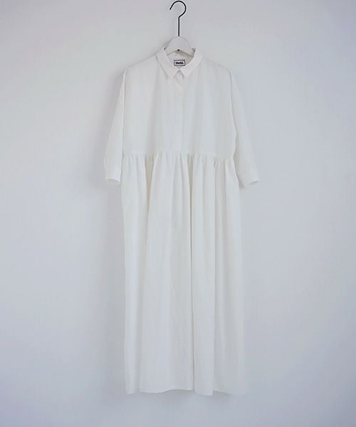 Mochi.モチ.shirt dress [ms02-op-05/white]