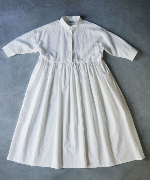 Mochi.モチ.shirt dress [ms02-op-05/white]