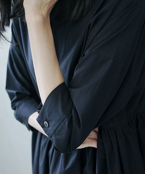 Mochi.モチ.shirt dress [ms02-op-05/black]