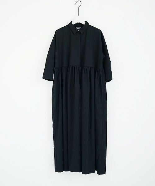 Mochi.モチ.shirt dress [ms02-op-05/black]
