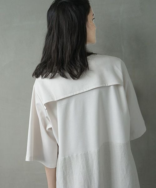 Mochi.モチ.cotton ＆ linen layered dress [ms02-op-07/beige]