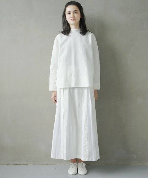 Mochi.モチ.petit high necked shirt.[ms02-sh-01/white]