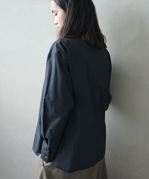 Mochi.モチ.petit high necked shirt.[ms02-sh-01-/black]