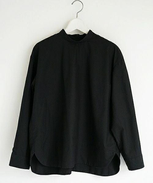 Mochi.モチ.petit high necked shirt.[ms02-sh-01-/black]