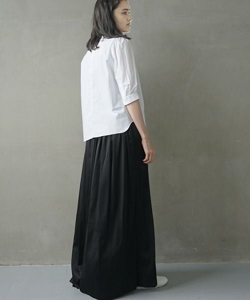Mochi.モチ.gather blouse [ms02-sh-05/white]