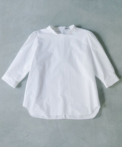 Mochi.モチ.gather blouse [ms02-sh-05/white]