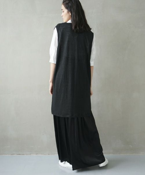Mochi.モチ.linen knit vest [ms02-v-01]