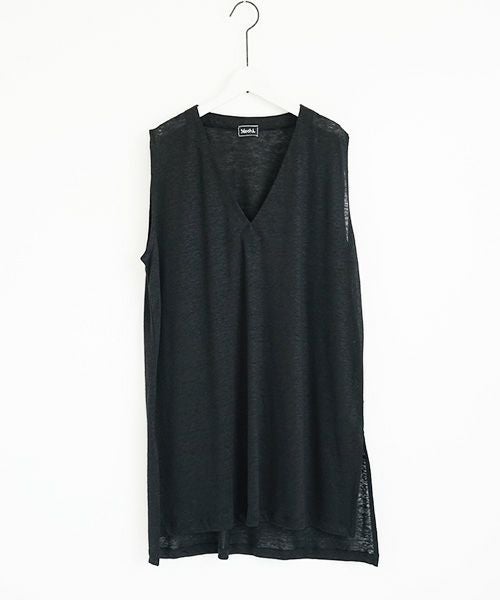 Mochi.モチ.linen knit vest [ms02-v-01]