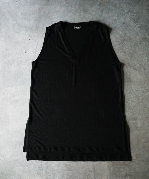 Mochi.モチ.linen knit vest [ms02-v-01]