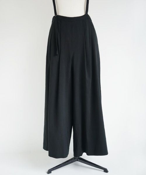 Mochi.モチ.suspenders wide pants [ms02-p-01/black]