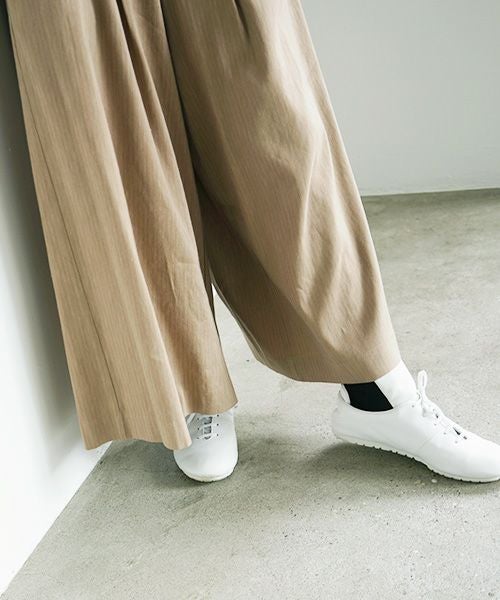 Mochi.モチ.suspenders wide pants [ms02-p-01/beige]
