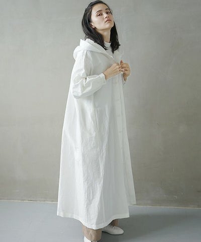 Mochi.モチ.hood shirt coat [ms02-co-01/white]