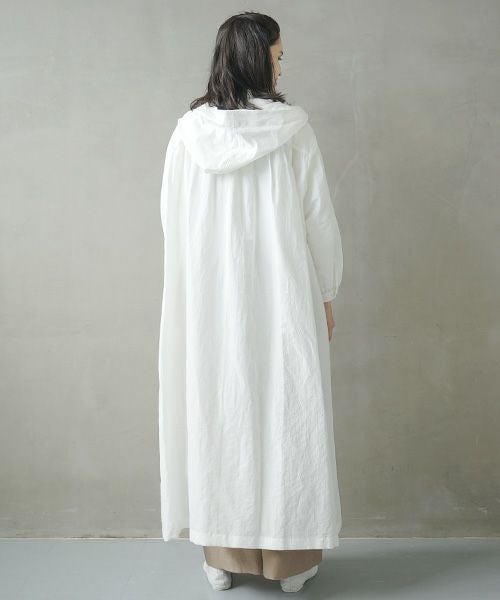 Mochi.モチ.hood shirt coat [ms02-co-01/white]
