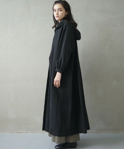 Mochi.モチ.hood shirt coat [ms02-co-01/black]
