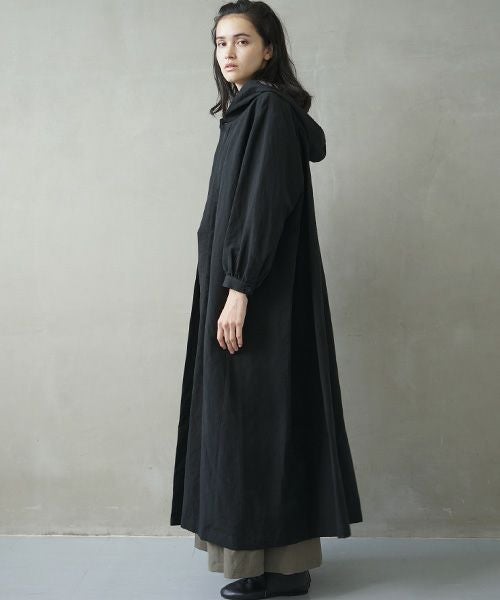 Mochi.モチ.hood shirt coat [ms02-co-01/black]