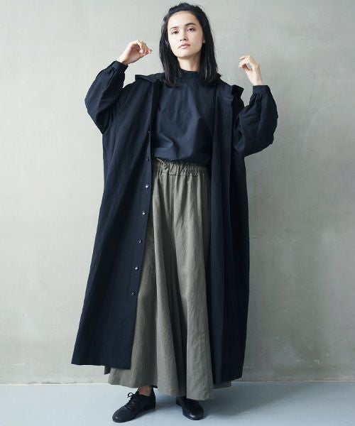 Mochi.モチ.hood shirt coat [ms02-co-01/black]