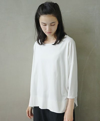 Mochi.モチ.suvin long sleeved t-shirt.[white]