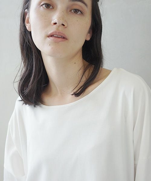 Mochi.モチ.suvin long sleeved t-shirt.[white]