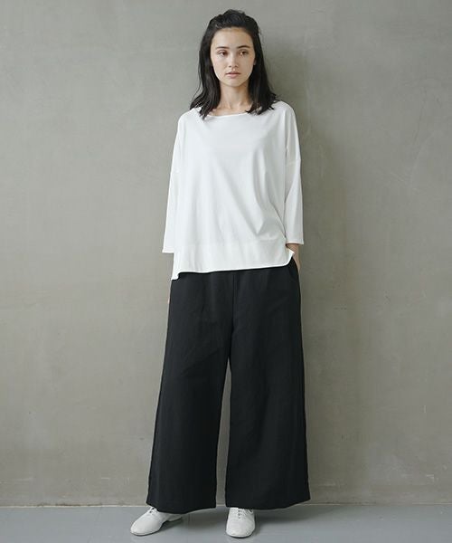 Mochi.モチ.suvin long sleeved t-shirt.[white]