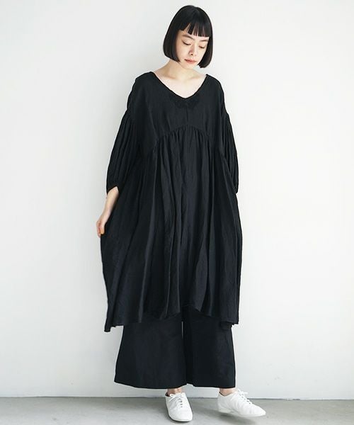 suzuki takayuki×Palm maison.スズキタカユキ.【別注】 chasuble dress [black]