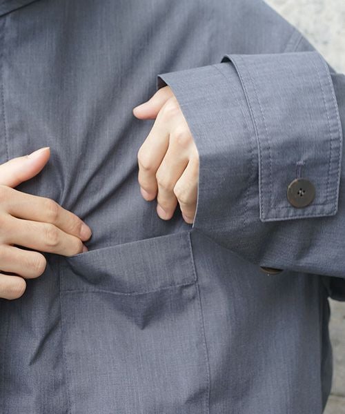 STUDIONICHOLSON スタジオニコルソン.TECHNICAL CAR COAT[SNM-073/BLUE GRAY]