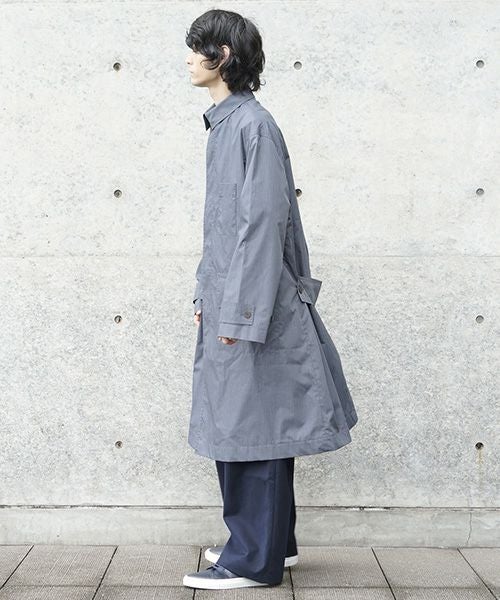 STUDIONICHOLSON スタジオニコルソン.TECHNICAL CAR COAT[SNM-073/BLUE GRAY]