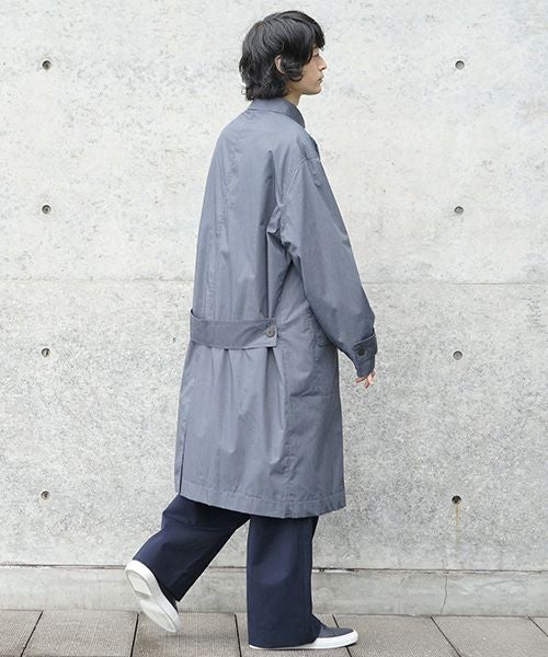 STUDIONICHOLSON スタジオニコルソン.TECHNICAL CAR COAT[SNM-073/BLUE GRAY]