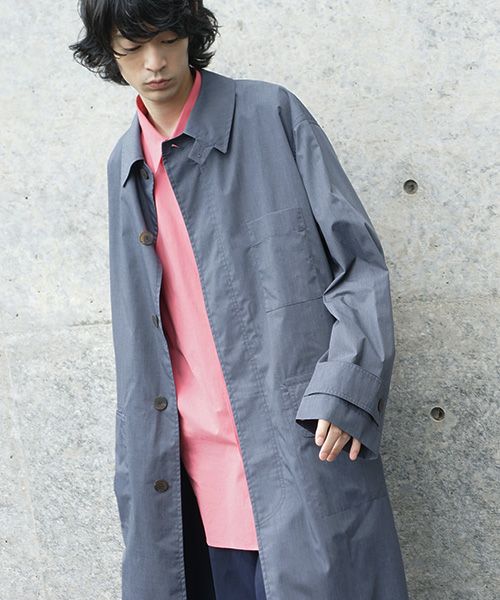STUDIO NICHOLSON TECHNICAL CAR COAT Sサイズ STUDIO NICHOLSON (スタジオニコルソン) TECHNICAL CAR COAT NYMIL