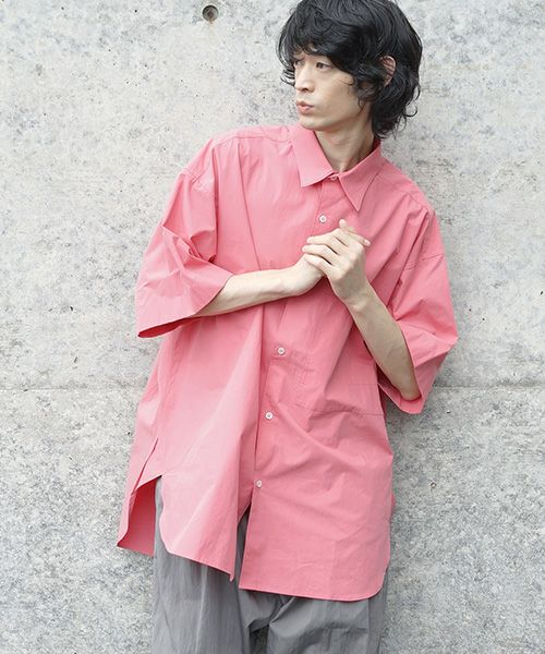 STUDIONICHOLSON スタジオニコルソン OVERSIZED SHORT SLEEVE SHIRT