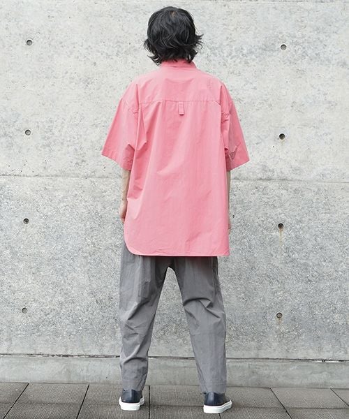 STUDIONICHOLSON スタジオニコルソン.OVERSIZED SHORT SLEEVE SHIRT[SNM-085/BARRAGAN PINK]