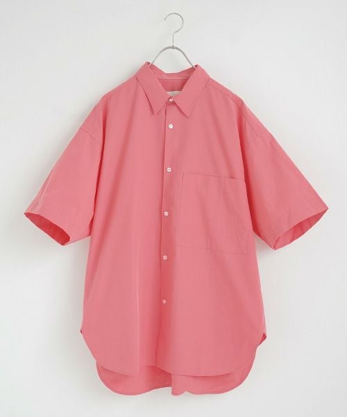 STUDIONICHOLSON スタジオニコルソン.OVERSIZED SHORT SLEEVE SHIRT[SNM-085/BARRAGAN PINK]
