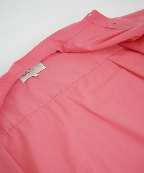 STUDIONICHOLSON スタジオニコルソン.OVERSIZED SHORT SLEEVE SHIRT[SNM-085/BARRAGAN PINK]