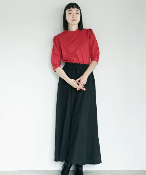 Mochi.モチ.maxi pants  [ms02-p-04/black]