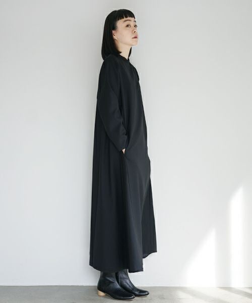Mochi.モチ.trapeze dress [black]