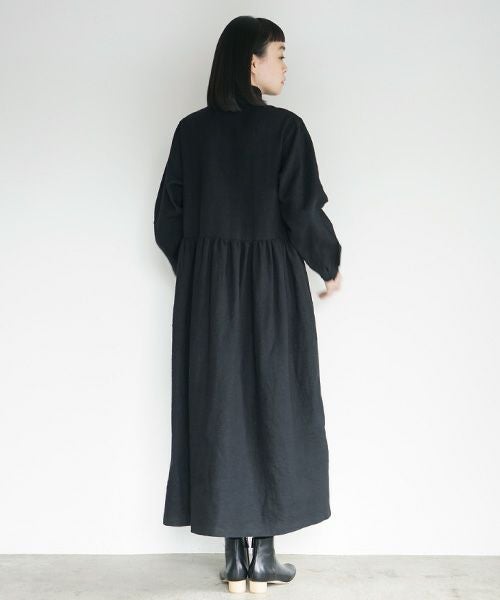 Mochi.モチ.gather dress [black]